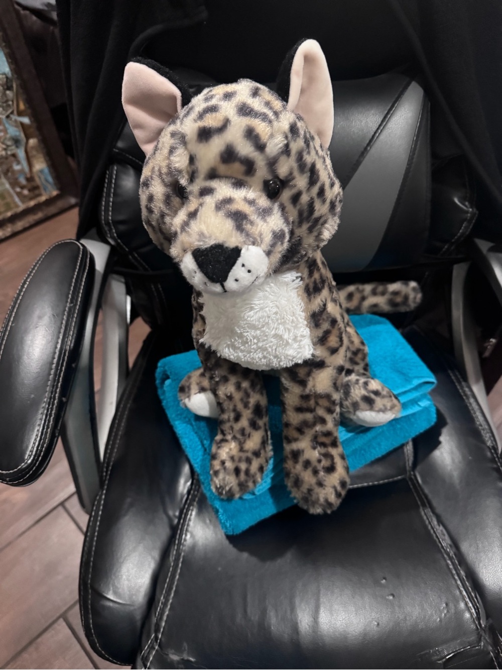 Plush 24” Ocelot Stuffed Animal - Spotted Tan & White, Girl Scout reward